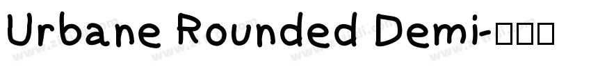 Urbane Rounded Demi字体转换